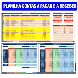 Planilha de Controle Contas a Pagar e Receber